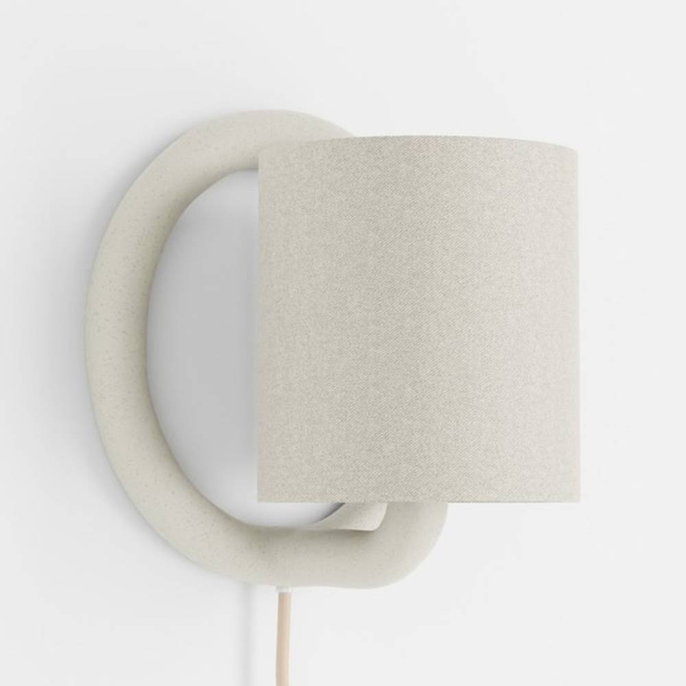 π 1x White Cream Plug-In Bohemian Boho Wall Sconce Light - Picture 4 of 16